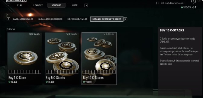 How To Earn C-Stacks In Payday 3